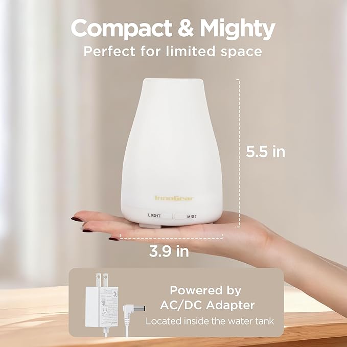 InnoGear Essential Oil Diffuser, Ultrasonic Diffusers - Image 2