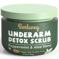Armpit Detox Scrub 8.8 oz with Peppermint, Aloe Vera and Walnut Shell Powder by Berlaney