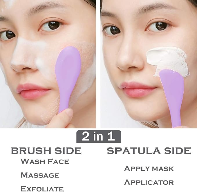 RamPula Silicone Facial Mask Applicator Face Masks Skincare Brush Facial - Image 2