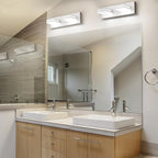 SineRise LED Modern Bathroom Vanity Light Fixtures, Matte White Modern Acrylic - Image 6
