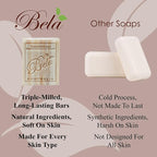 BELA Almond Soap 3.3 oz Pack of 6, French Triple Milled - Image 4