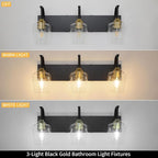 Black 3-Light Vanity Light - Image 2