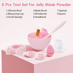 Pjordo Jelly Masks for Facials Professional, Bulgarian Rose Hydrating & - Image 4