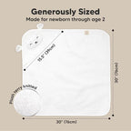 KeaBabies Hooded Baby Towel for Newborn - Image 4