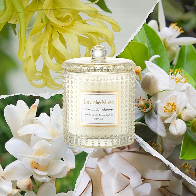 LA JOLIE MUSE Champs de Tuberose Scented Candle - Image 2