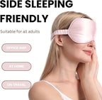 Silk Satin Sleeping Eye Mask, Soft Breathable Blackout Eyeshade Eye Cover - Image 2