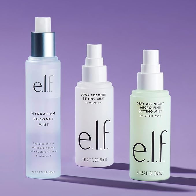 e.l.f. Dewy Coconut Setting Mist, Makeup Setting Spray - Image 5