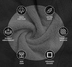 Avalon Towels Grey Bath Towels Set of 4 pcs, 100% Cotton Towel Absorbent and - Image 5