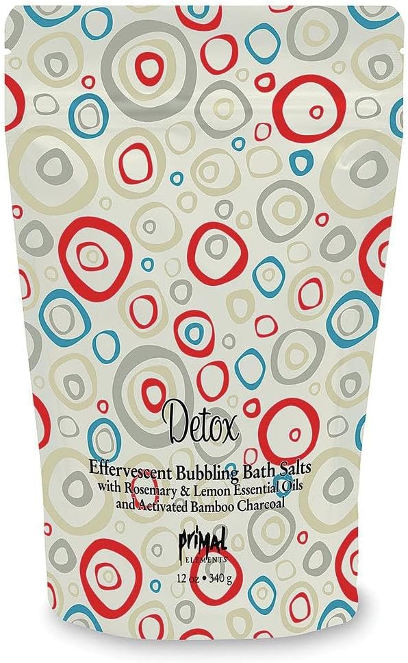Primal Elements Detoxifying Sea Salt Soak, Bubbling Aromatherapy Salts by PrimalElements