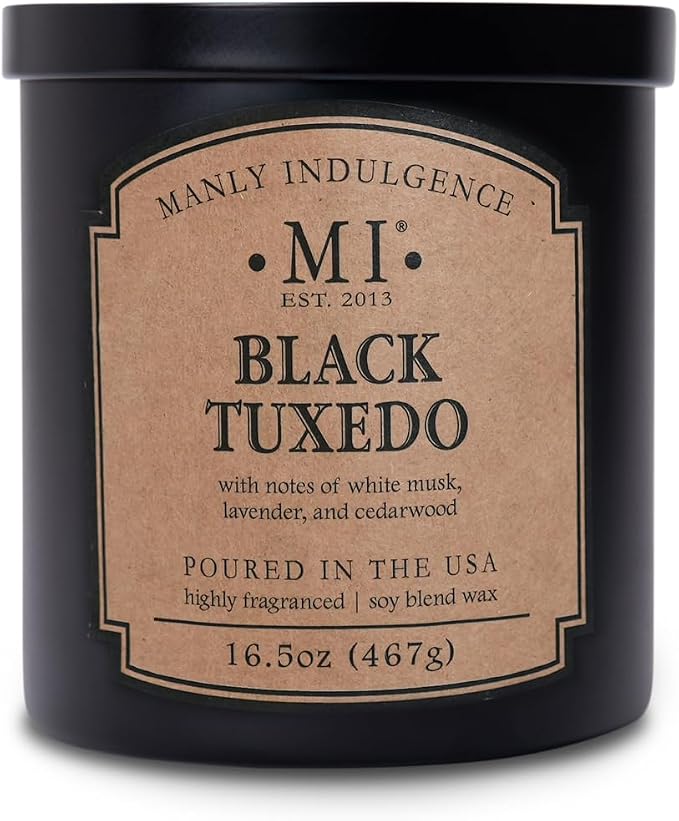 Manly Indulgence Black Tuxedo Candles by ManlyIndulgence