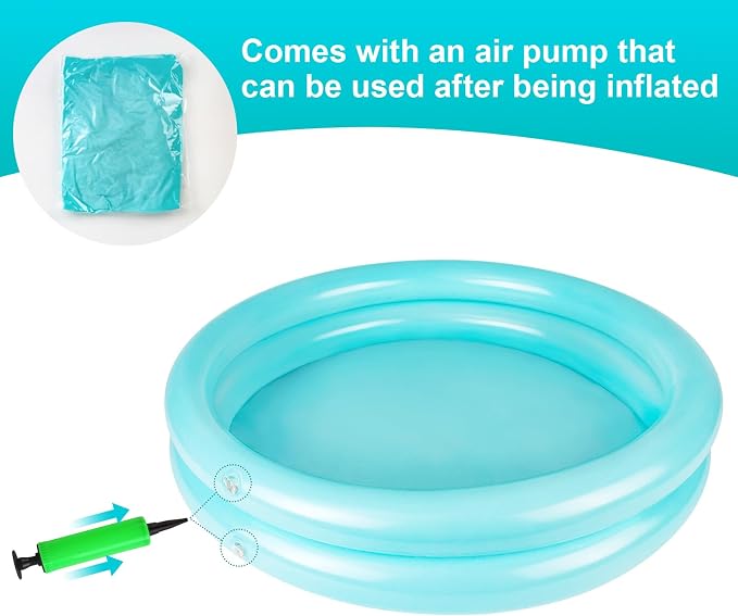 2 Pack Inflatable Pool Foot Bath Basin, Swimming Pool Clean Feet, Foot Soaking - Image 8