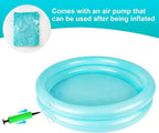 2 Pack Inflatable Pool Foot Bath Basin, Swimming Pool Clean Feet, Foot Soaking - Image 8