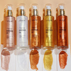 Liyalan Shimmer Body Oil Pearl White 5 Color Bronze Face Brighten Glow - Image 8