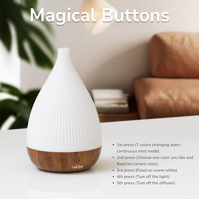 SOULORIGIN Ultrasonic Essential Oil Diffuser, Home Fragrance Aroma Diffuser - Image 7