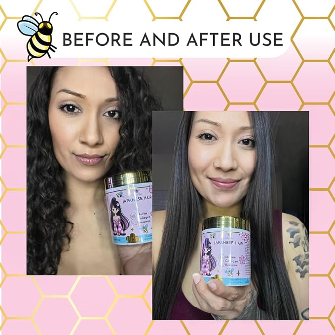 Japanese BTX Hair Mask for Damaged Hair B-TOX – Collagen & Keratin Treatment - Image 9