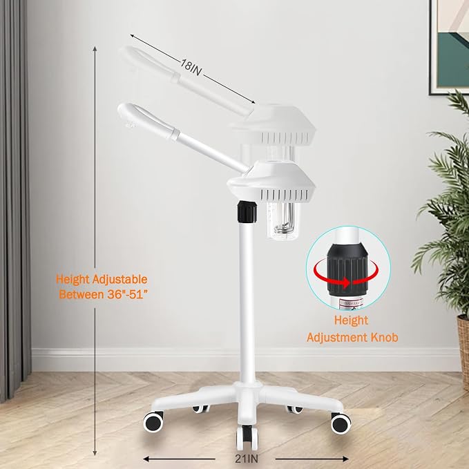 Professional Facial Steamer for Deep Cleansing and Hydration, Ozone Spa Face - Image 3