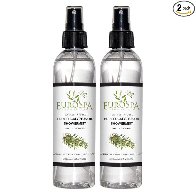 EuroSpa Aromatics Pure Eucalyptus Oil ShowerMist and Steam Room Spray, by EuroSpa+Aromatics