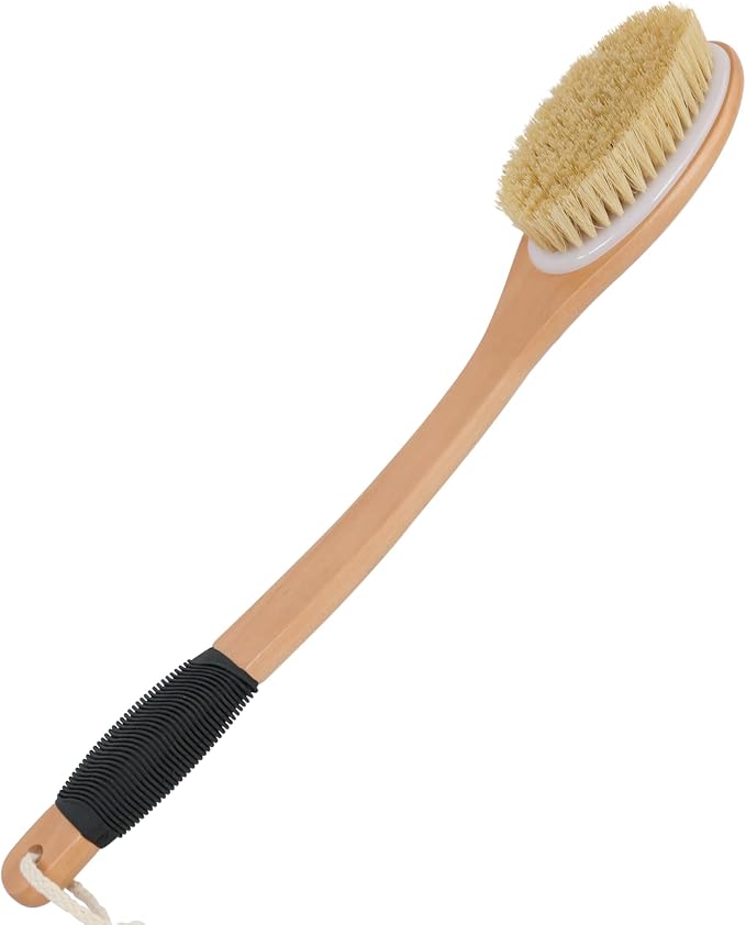 OWIIZI Back Scrubber Brush for Shower, Long Stiff Bristle Body Bath Brushes - Image 3