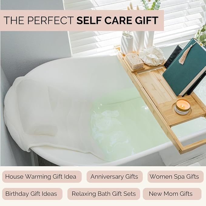 Bathtub Tray and Full Body Bath Pillow Set - Image 9