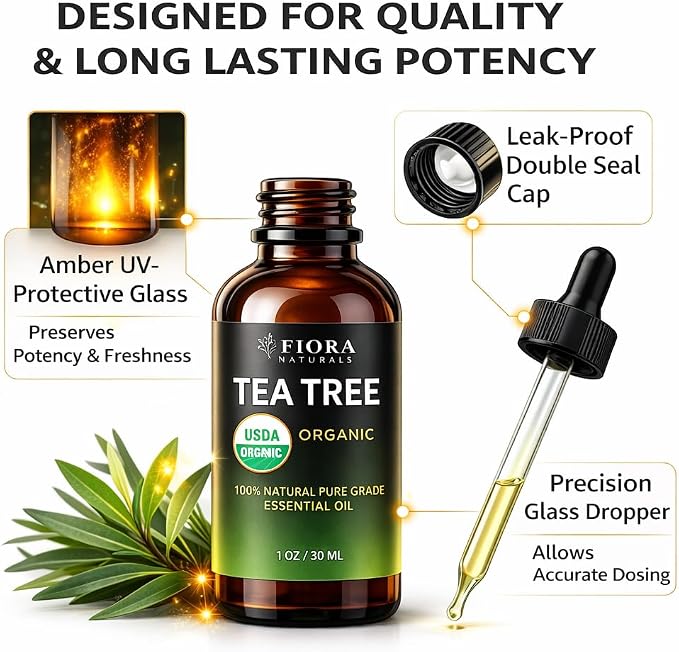 Tea Tree Oil – 100% Pure Organic Tea Tree Essential Oil - Image 7