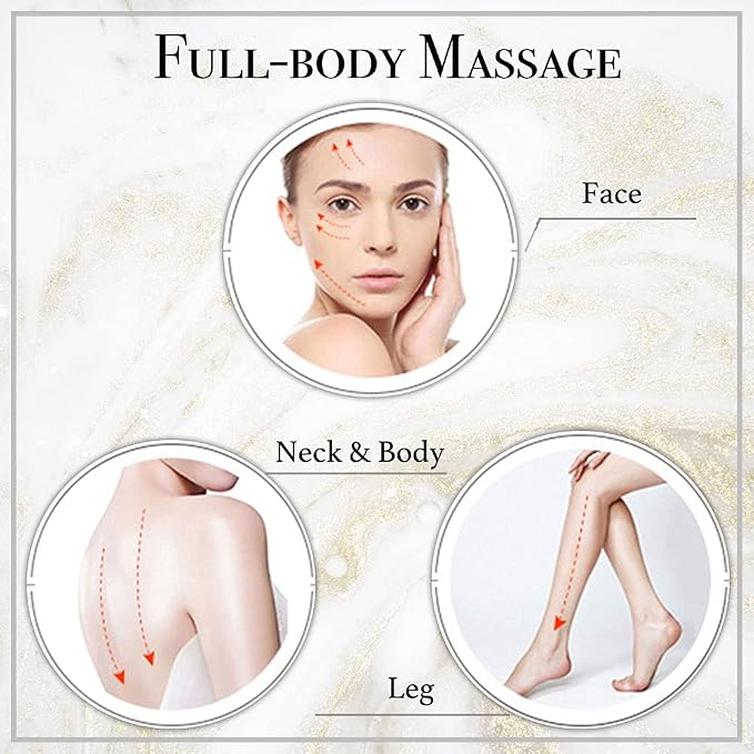 Gua Sha & Jade Roller 3 in 1, Face Roller, Guasha Facial Massage Skin Care Tool - Image 5