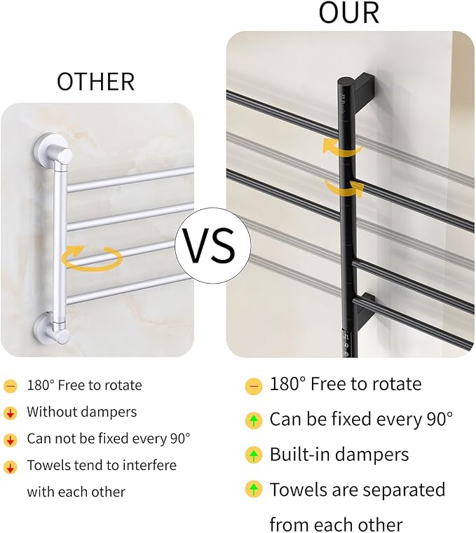 Z&Zhanle Heated Towel Racks for Bathroom - Image 4