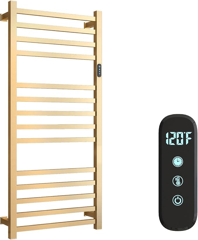 14 Bars Luxury Towel Warmers Wall Mounted Heated Towel Rack, Towel Warmer by Unknown