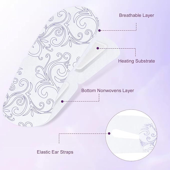 XPCARE 24 Pack Steam Eye Masks for Dry Eyes, Self Heated Steam Warm Eye Mask - Image 2