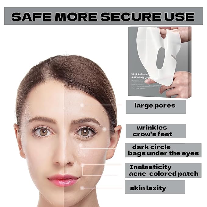Collagen Face Mask Hydrating Overnight Collagen Face Mask Deep Collagen Anti - Image 5