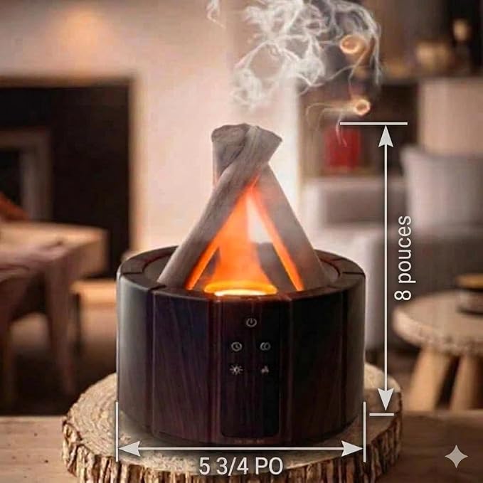 Campfire Flame Diffuser for Essential Oils, 250ml Ultrasonic Cool Mist - Image 6