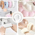 Spa Headbands for Washing Face Wristband Set Sponge Makeup Skincare Headband - Image 5