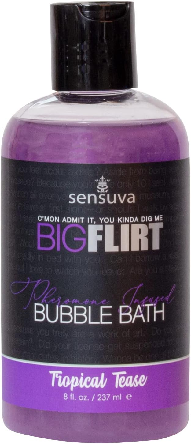 Big Flirt Pheromone Bubble Bath | Tropical Tease 8 fl.oz. by Sensuva