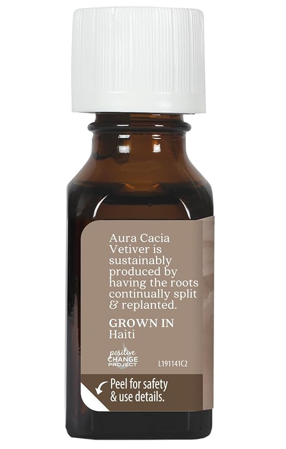 Aura Cacia Pure Vetiver Essential Oil | 0.5 fl. oz. | Vetiveria zizanioides - Image 5