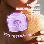 Lavender Oil Body Scrub, Organic Exfoliator - Image 2