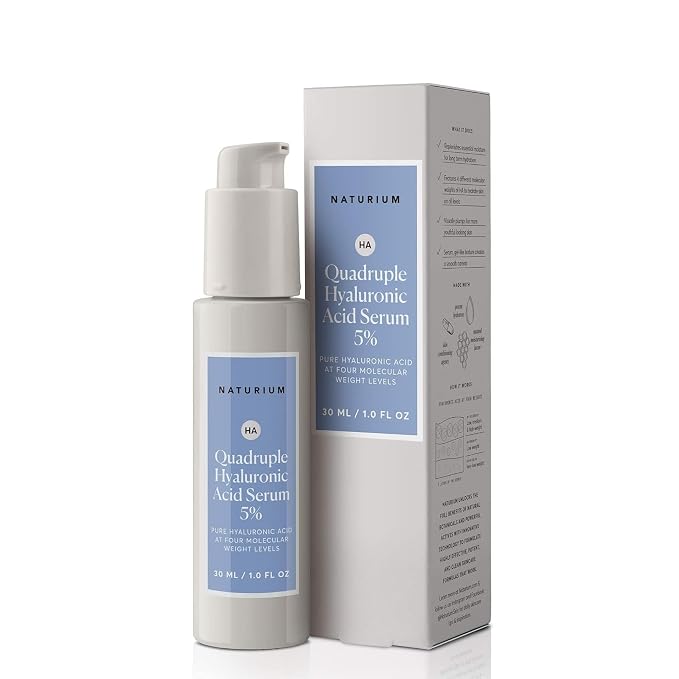 Naturium Quadruple Hyaluronic Acid Serum 5%, Hydrating & Plumping Face Serum by Naturium