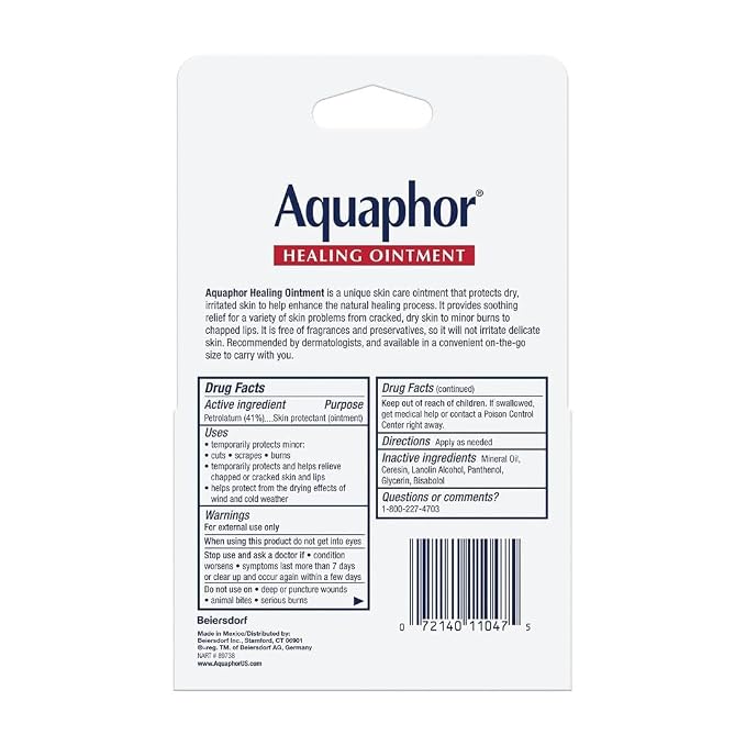 Aquaphor Healing Ointment Advanced Therapy Skin Protectant, Travel Size Body - Image 2