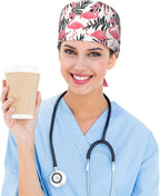 Working Cap Scrub Caps with Sweatband Adjustable Tie Back Hat Nurse Surgical - Image 5