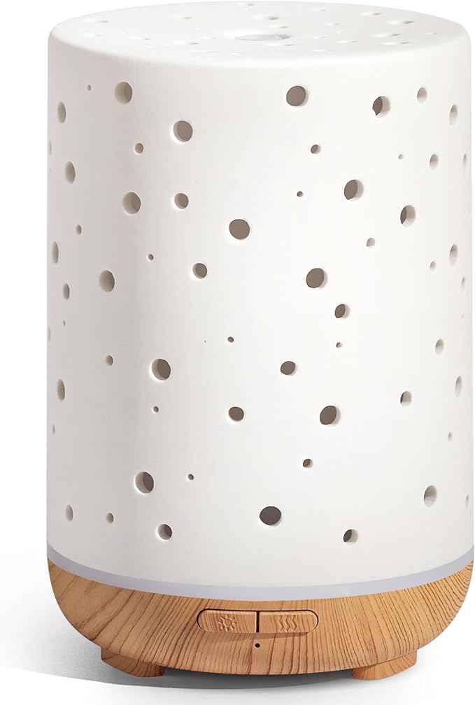 InnoGear Essential Oil Diffuser, 150ml Ceramic Ultrasonic Air Humidifier Cool by InnoGear
