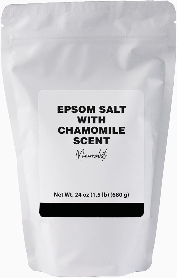 Minimalist Epsom Salt with Chamomile Oil, Packaged by Minimalist