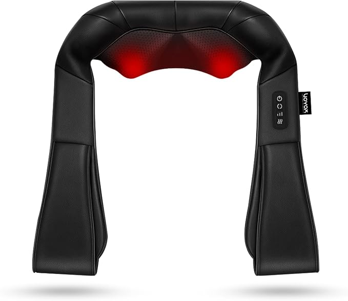 VOYOR-HEALTH Shiatsu Neck and Back Massager, Electric Deep Tissue 4D Kneading by VOYORHEALTH