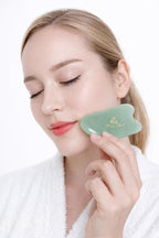 Jade Gua Sha Facial Tool – Guasha Face Massage Tool Lymphatic Drainage Massager - Image 6