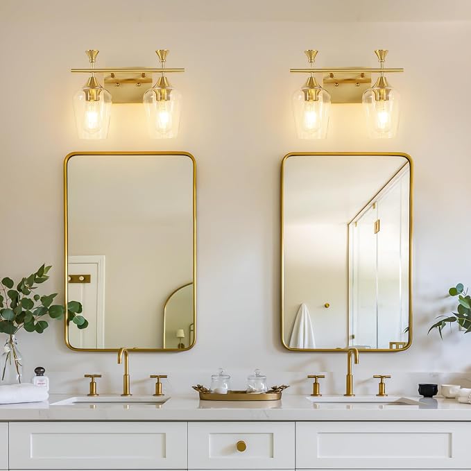 Bathroom Light Fixtures, Brushed Gold Vanity Lights - Image 6