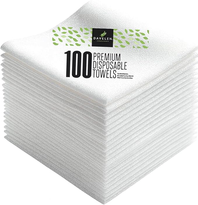 DAVELEN Disposable Large Luxury Towels Spa and Salon Quality Softness by DAVELEN
