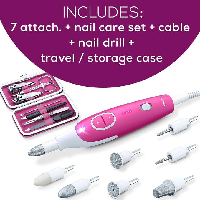Beurer MP44 Professional Manicure and Pedicure Nail Drill Set, E-File - Image 9
