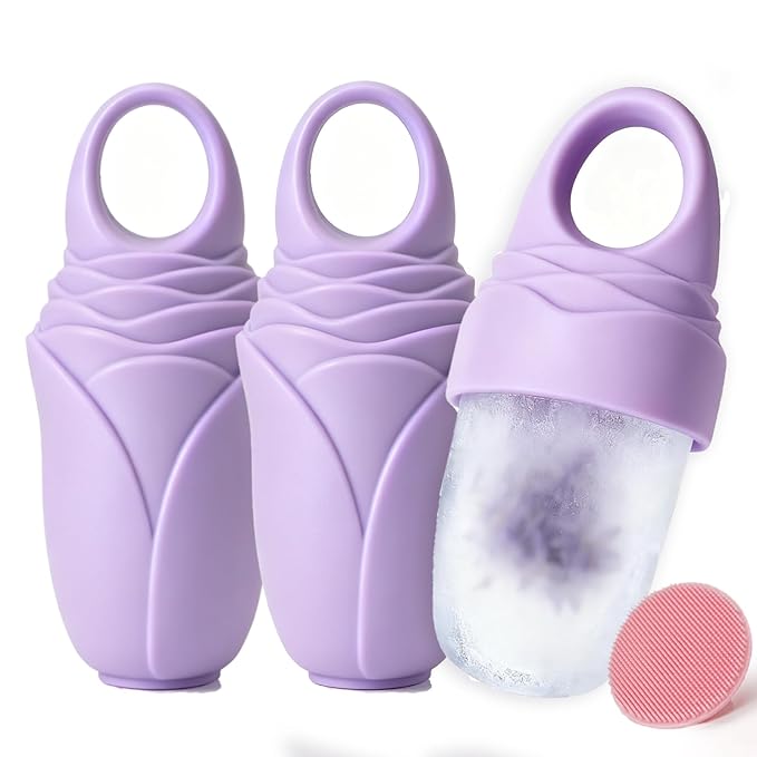 3 Pcs Facial Ice Roller Silicone Mold Reusable by Mabnuby