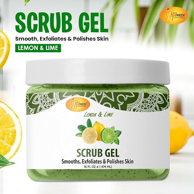 SPA REDI – Exfoliating Scrub Pumice Gel, Lemon & Lime, 16 Oz - Image 2