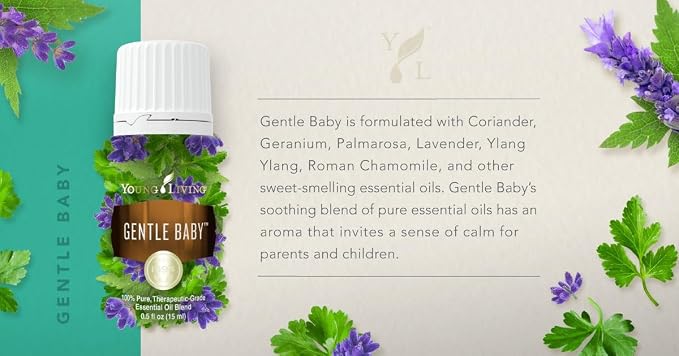 Young Living Gentle Baby Oil Blend | 15ml | Gentle Aroma - Image 6