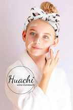 Huachi Spa Headband for Women Washing Face Girls Skincare Headbands Makeup - Image 5