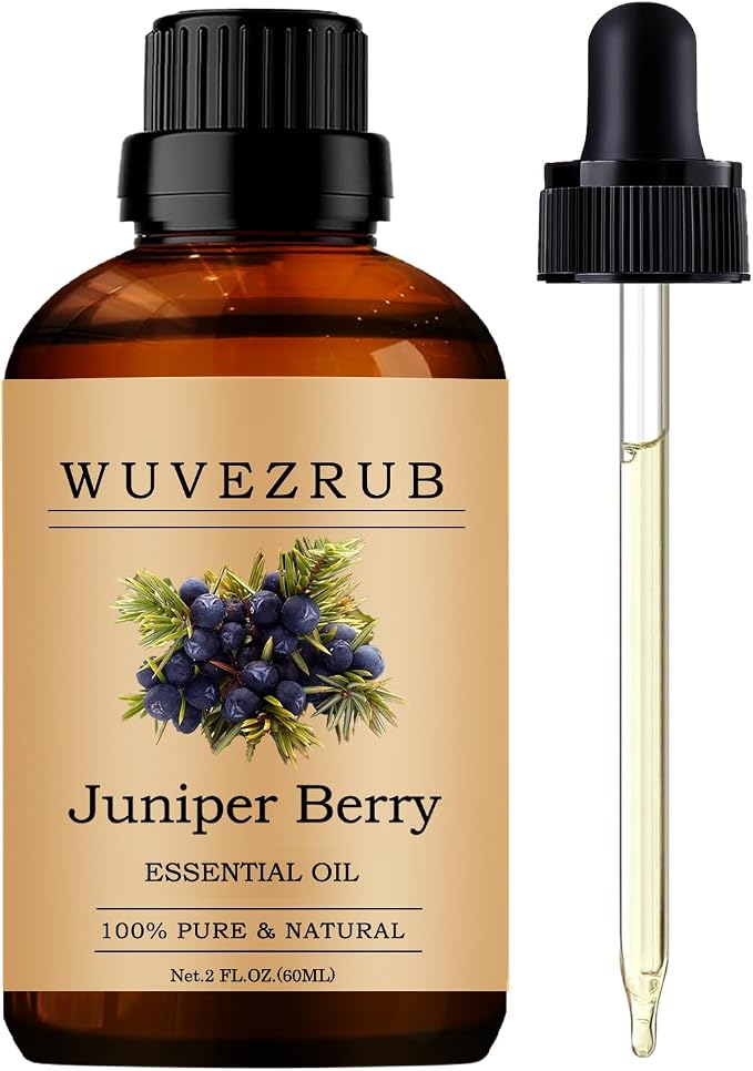 Juniper Berry Essential Oils, 60ML Pure and Natural Essential Oil by WUVEZRUB