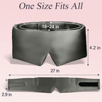 Silk Sleep Eye Mask for Side Sleeper Men Women, Eye Mask Sleeping 100% 22 Momme - Image 3